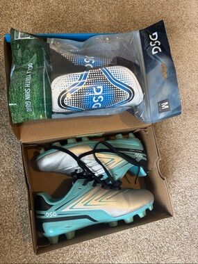 DSG Kids Soccer Cleats with Shin Guards